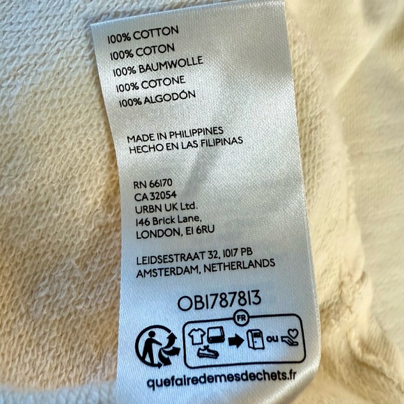 Pilcro Cream Twist-Front Sweatshirt - Picture 6 of 16